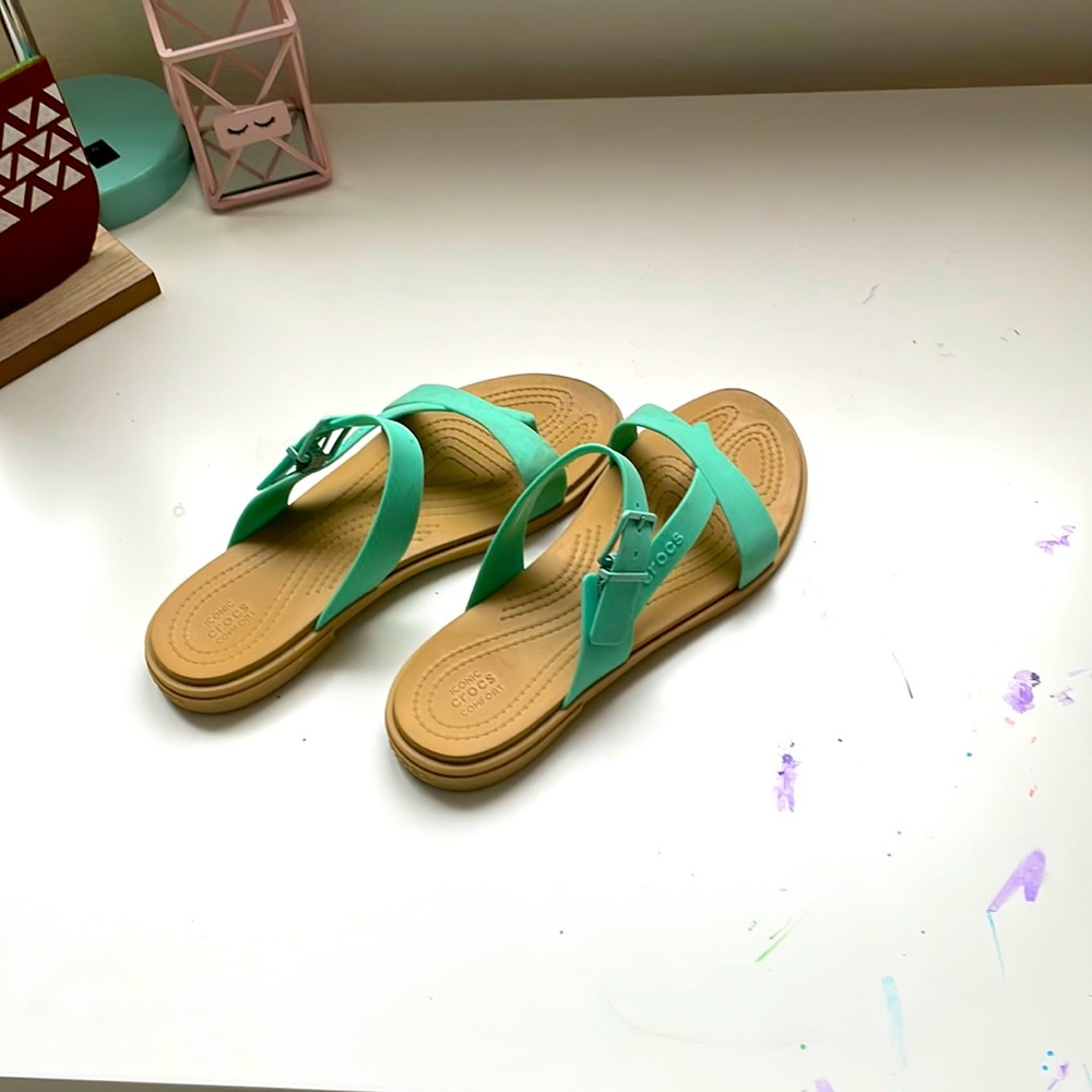 Crocs Green Turquoise Sandals